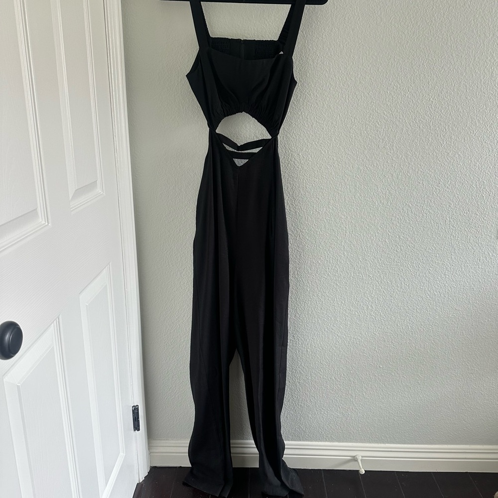 Black Cutout Jumpsuit